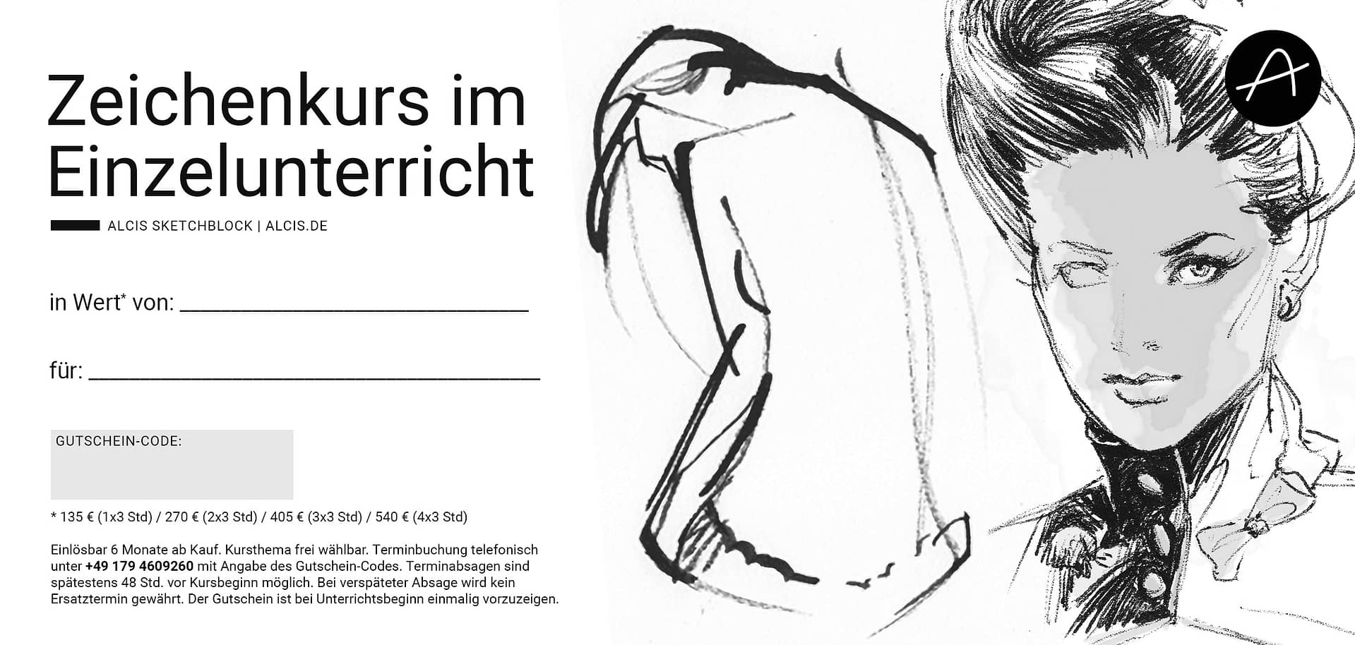 Verschenke einen Zeichenkurs